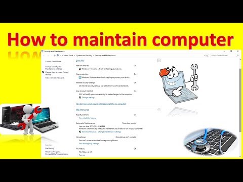 How to maintain computer