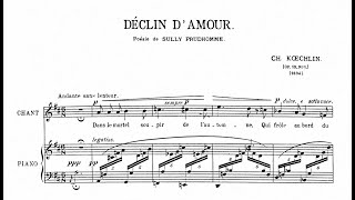 Charles Koechlin - Poèmes d'automne Op. 13 for piano, voice and flute (with score)