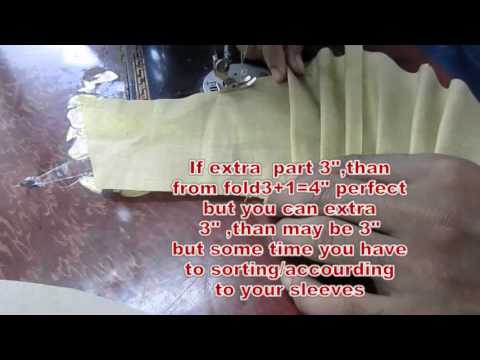 How to Make Plain Sleeves and Puffed Sleeves part 3 of 4 hindi