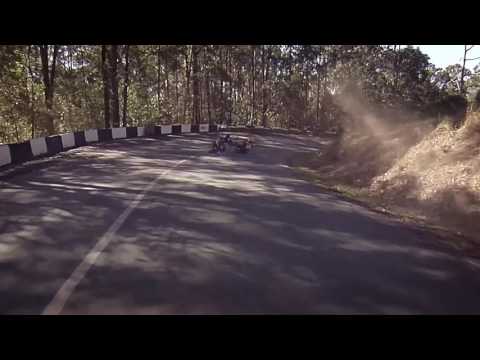 Street luge crash - Noosa ProAm 2016
