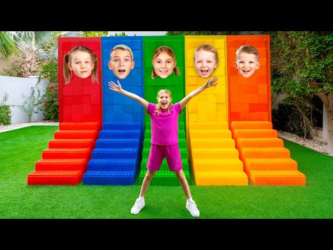 Herausforderung Mehrfarbige Türen 🌈 Eine Sammlung von Videos für Kinder | Vania Mania DE