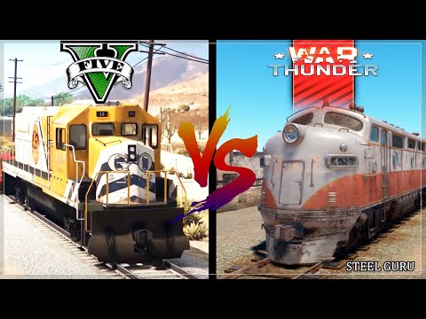 WAR THUNDER TRAIN VS GTA 5 TRAIN : CAN YOU STOP THE TRAIN?