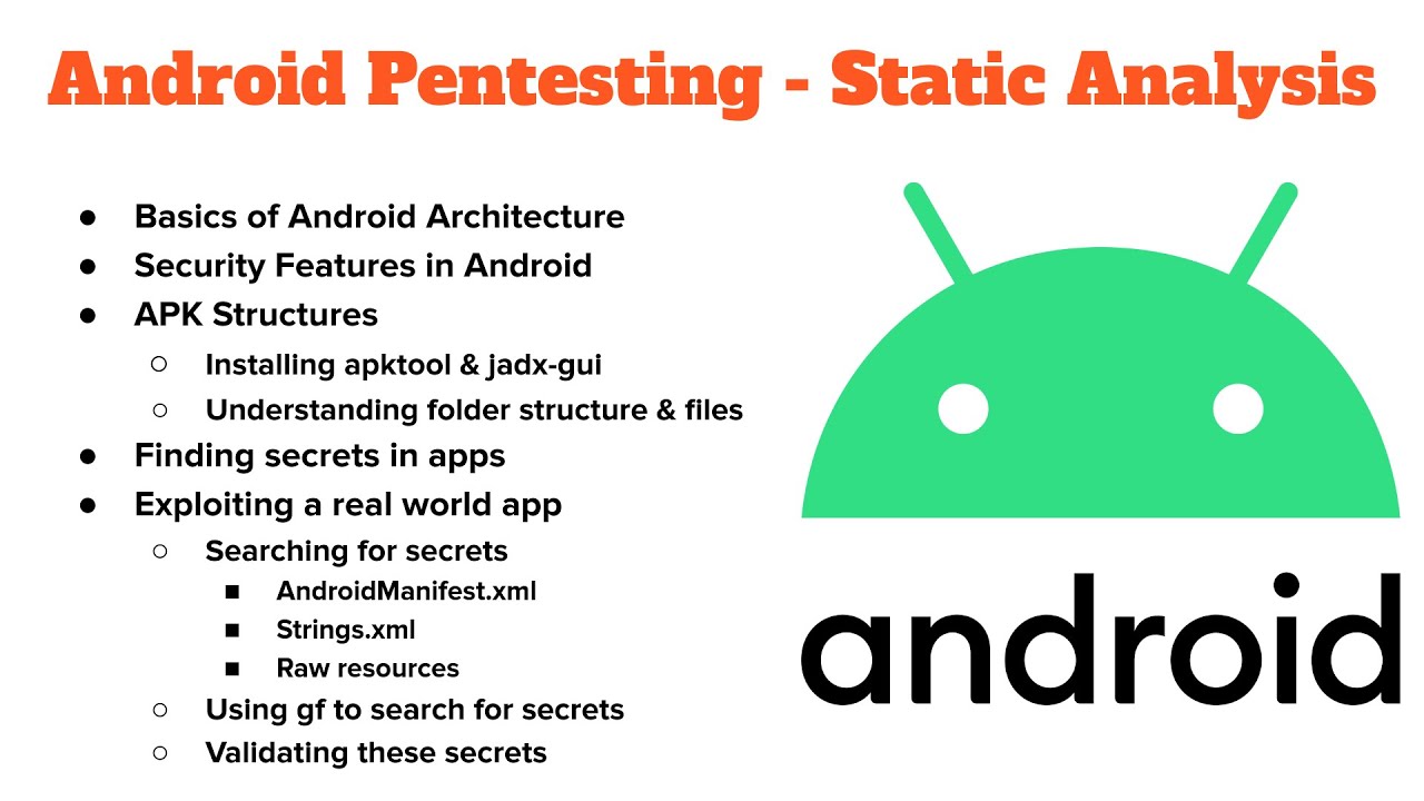 Android Pentesting - Android Architecture + Static Analysis with apktool + gf + jadx - Pt. 01
