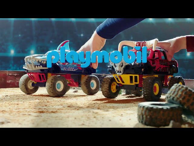 Vídeo relacionado con PLAYMOBIL Stuntshow 70550 Monster Truck Shark, para niños de 4 a 10 años