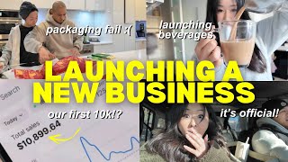 Launching Preorders For My New Business! (launch prep, new customers 🥺, working w/ my fiancé)
