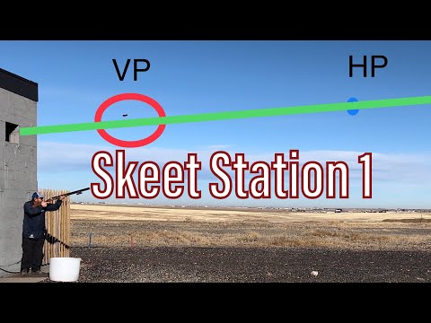 How to shoot Skeet station 1 single targets