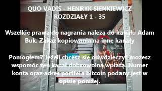 QUO VADIS Henryk Sienkiewicz. Czyta Adam Buk cz.1/2