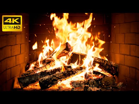 🔥 The COZIEST Fireplace with CALMING Hearth NOISES and Firelight for MAGICAL Christmas ATMOSPHERE