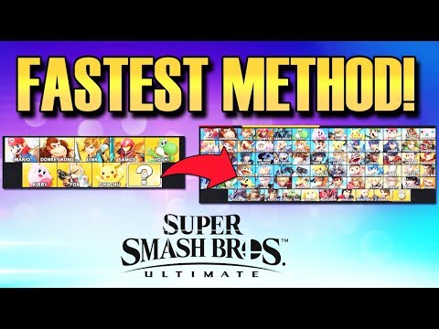 Smash Bros. Ultimate - Unlocking All Characters FASTEST Method