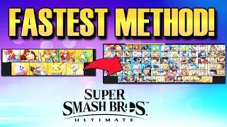 Smash Bros. Ultimate - Unlocking All Characters FASTEST Method