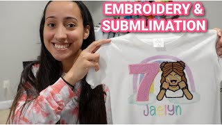 GAMECHANGER?! Combining Sublimation & Embroidery For An Order