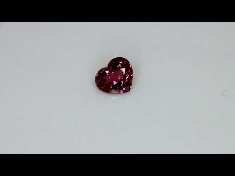 Red Tourmaline, heart cut, 1.44 ct Video