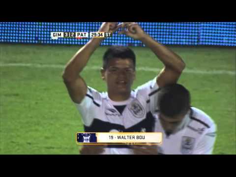 Gol de Bou. Gimnasia 3 - Patronato 2. Fecha 2. Primera División 2016