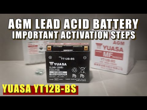 Important Process to Activate an AGM Lead Acid Battery | Yuasa YT12B-BS for Ducati Monster