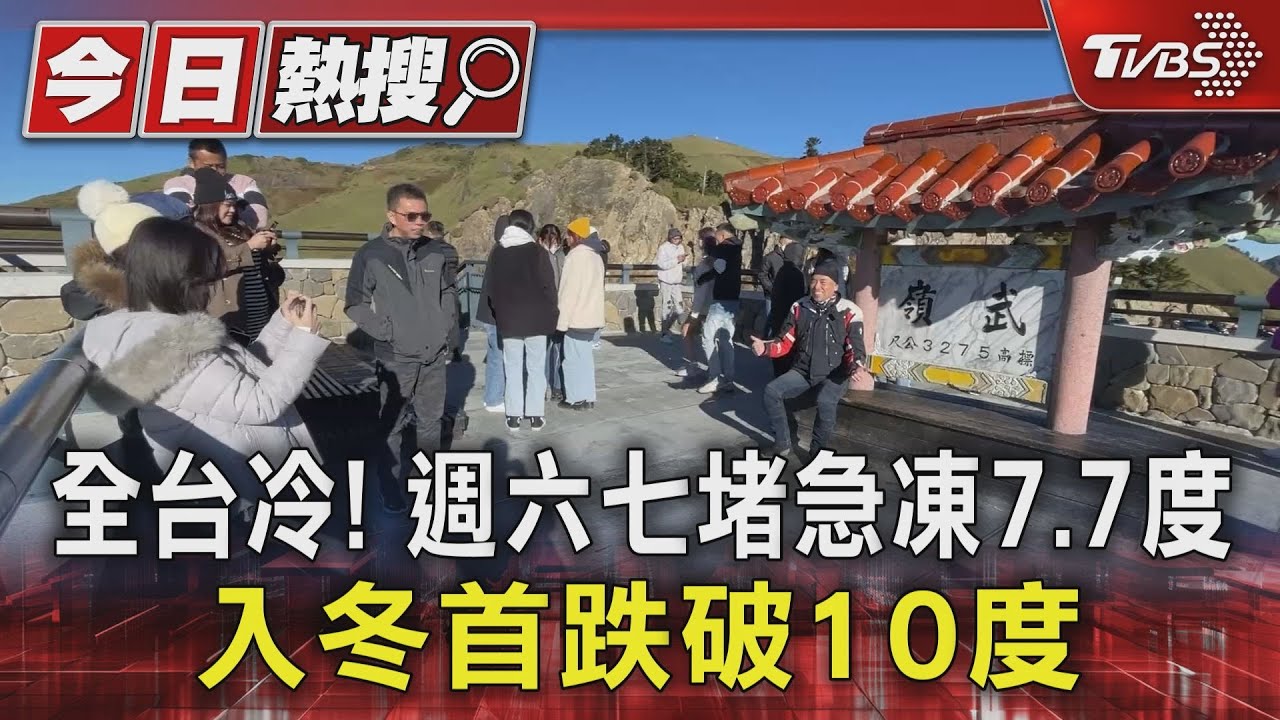 全台冷！週六七堵急凍7.7度　入冬首跌破10度