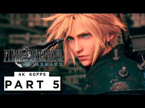 FINAL FANTASY 7 REMAKE PS5 Walkthrough Gameplay Part 5 - (4K 60FPS) FULL GAME