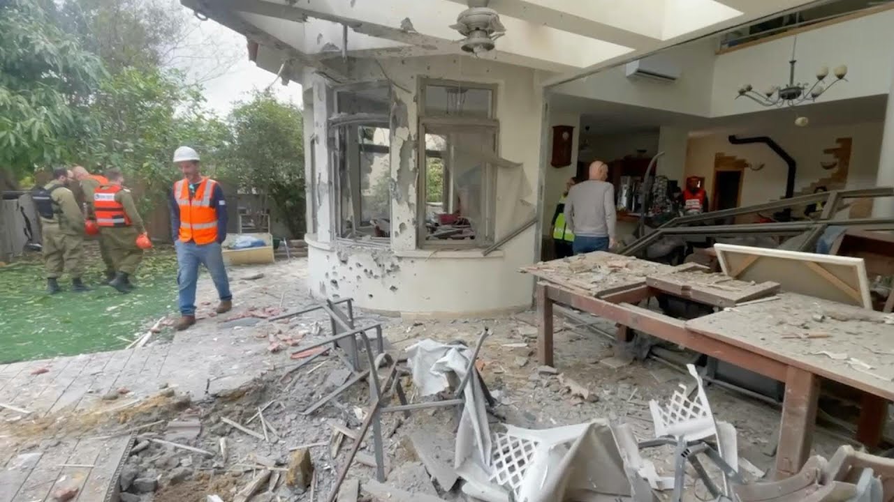 Video | Scene in Israel's Shoham after Iranian strike | AFP