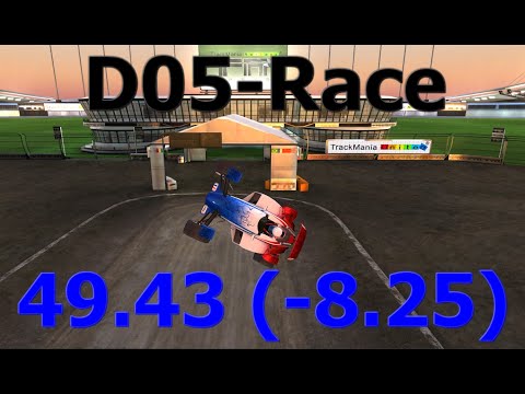 [TAS] Trackmania D05-Race 49.43 (-8.25)