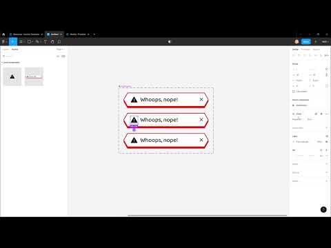 1 Minute Figma Tutorial - (Intermediate) Component Variations
