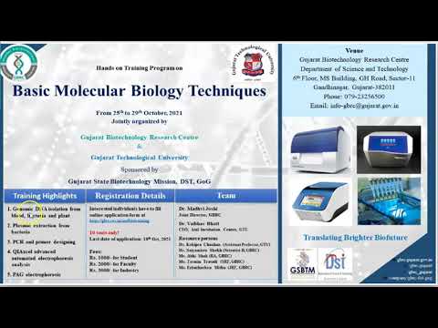 Hands on Training on Basic Molecular Biology Techniques