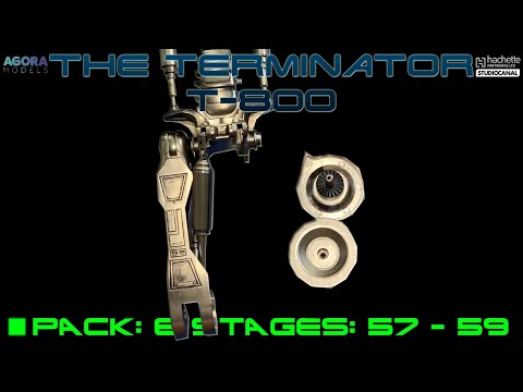 Stavba Big Scale Model Terminator T-800 od Agora Models - Pack: 6, Stages: 57 - 60