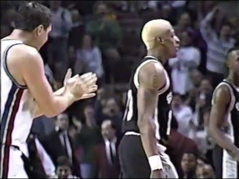 Dennis Rodman Battles Bill Laimbeer in First Return to Detroit (Rodman Ejected)