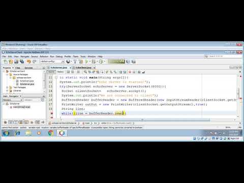 How To Create Echo Server And Echo Client In Java