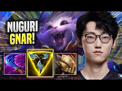 NUGURI IS SO GOOD WITH GNAR! - DK Nuguri Plays Gnar TOP vs Rumble! | Season 2022