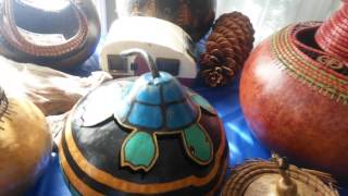 Gourds/Pine Needle Coiling by Hand