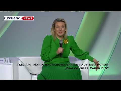 Teil 4/4  Maria Sacharowa spricht auf dem Forum  „Dialog über Fakes 3 0”