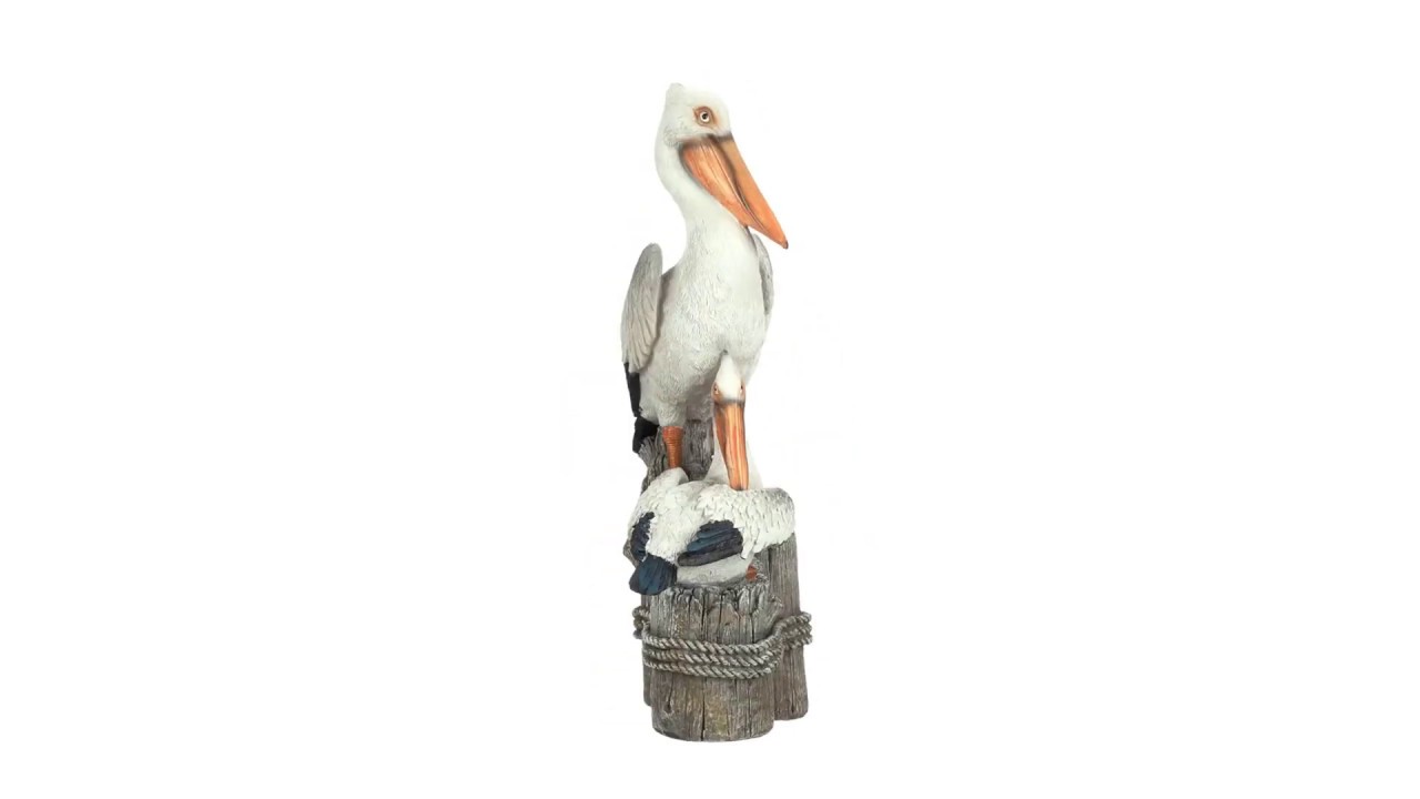 Ocean's Perch Pelican Statue Video