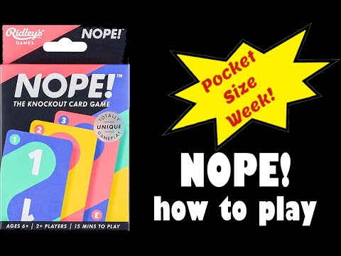 Nope! - card game tutorial (how to play)