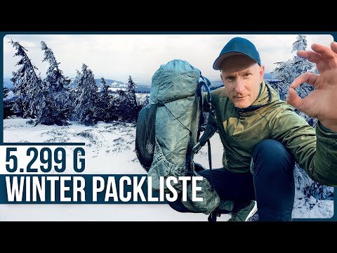 Ultraleicht WINTER Ausrüstung 🔴 Packliste für Trekking, Wandern & Mehrtagestouren