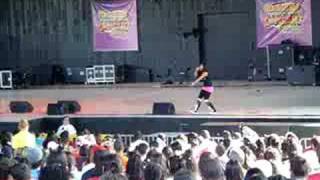 Prima J Performing Nadie at Six Flags Fiesta Texas