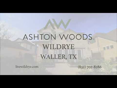 Discover Ashton Woods at Wildrye in Waller, TX!