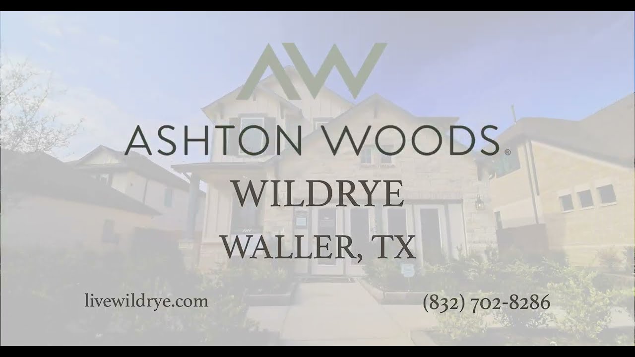 Discover Ashton Woods at Wildrye in Waller, TX!