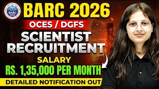Download lagu BARC OCES & DGFS 2026 Scientist Recruitment | Salary ₹1.30  Lakh | BARC Scientist Notification Out mp3