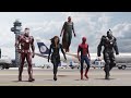 Equipo Iron Man Vs Equipo Cap Pelea En El Aeropuerto Capitán América Civil War CLIP 4K LATINO