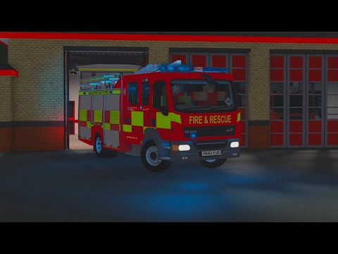 Hyndburn Fire Station First Pump Turnout - Lancashire Fire and Rescue Roblox