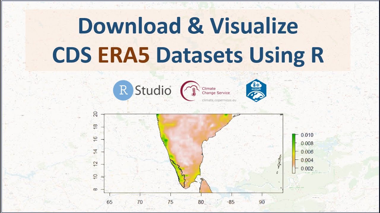 ERA5 Climate Datasets— Download and Visualize using R Studio | Tutorial