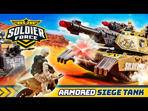 Soldier Force Armored Siege Tank Playset
