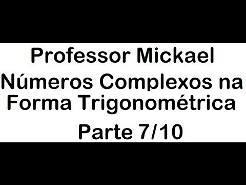 Lista de exercícios de Números Complexos na Forma Trigonométrica - Exercício 7