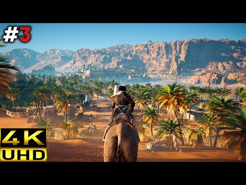Assassin's Creed Origins Gameplay Walkthrough | Part 3 (4K 60FPS)