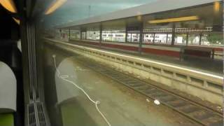 preview picture of video 'Paris: Bahnfahrt (TGV) nach Paris mit Tempo 320 kmh. Rail travel at a speed of 200 mph'