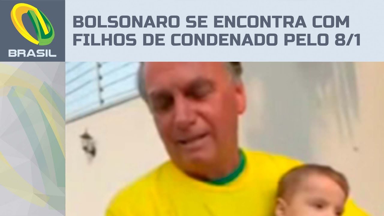 Bolsonaro grava vídeo emocionante com filhos de condenado preso pelo 8/1: "Órfãos de pais vivos"