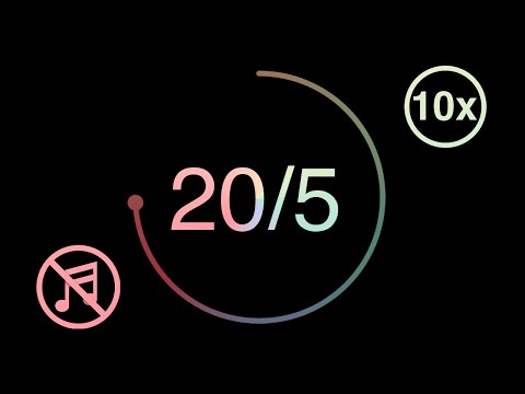 20/5 - 20 Minute Timer - 5 Minute Break - Pomodoro Countdown Timer