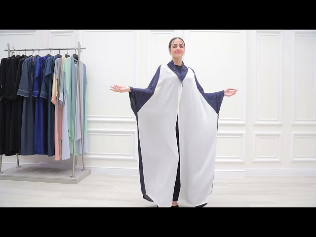 عبايةحرير صيفي بارد بلونين سنيورة 1114018