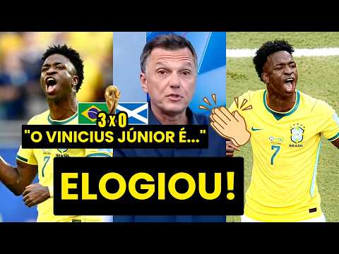 MAURO CEZAR EXALTA VINICIUS JR! “ESSA VITÓRIA do BRASIL foi MUITO…” | ANÁLISE do 3 a 0 na ESCÓCIA!