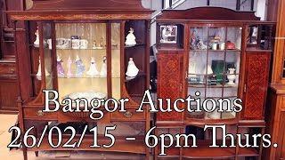 preview picture of video 'Bangor Auction Walk About 26/02/15 @ 6pm'