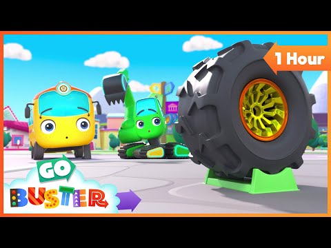 New Tyres Adventure 🛞✨ | Go Buster - Bus Cartoons & Kids Stories